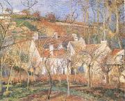 Camille Pissarro Red Roofs(Village Cornet,Impression of Winter) (mk09) oil